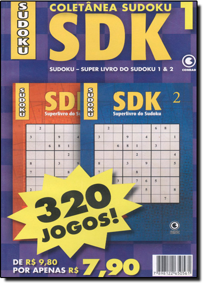 Coletânea Sudoku: Super Livro do Sudoku 1 e 2 - Vol.1, livro de Editora Conrad