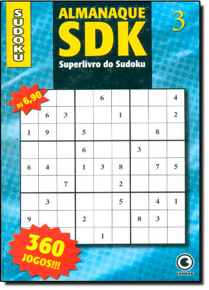 Almanaque Sdk: Superlivro do Sudoku - Vol.3, livro de Editora Conrad