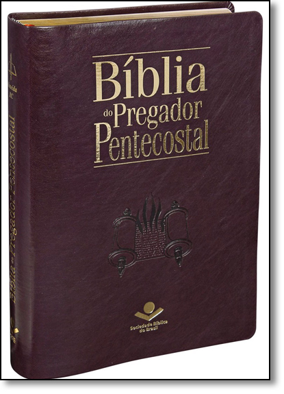 Bíblia do Pregador Pentecostal - Almeida Revista e Corrigida - Capa Vinho Nobre, livro de SBB - Sociedade Biblica do Brasil