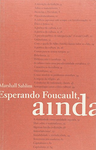 Esperando Foucault, ainda, livro de Marshall Sahlins