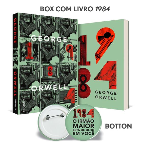 KIT 1984 COM BOTTON, livro de George Orwell