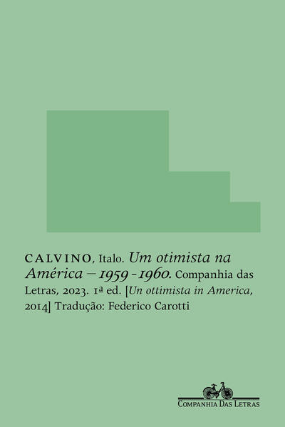 Um otimista na América. 1959-1960, livro de Italo Calvino