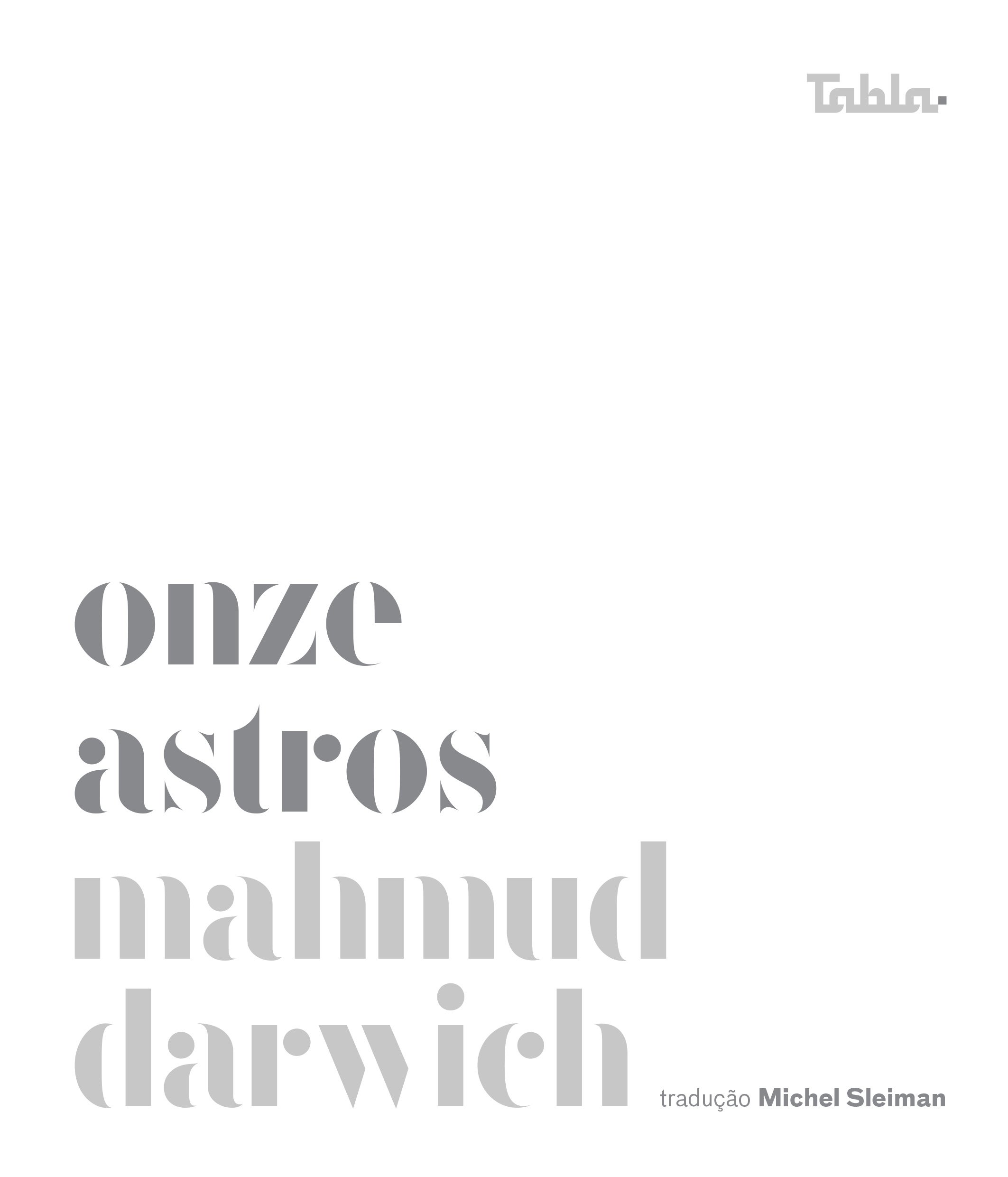 Onze astros, livro de Mahmud Darwich