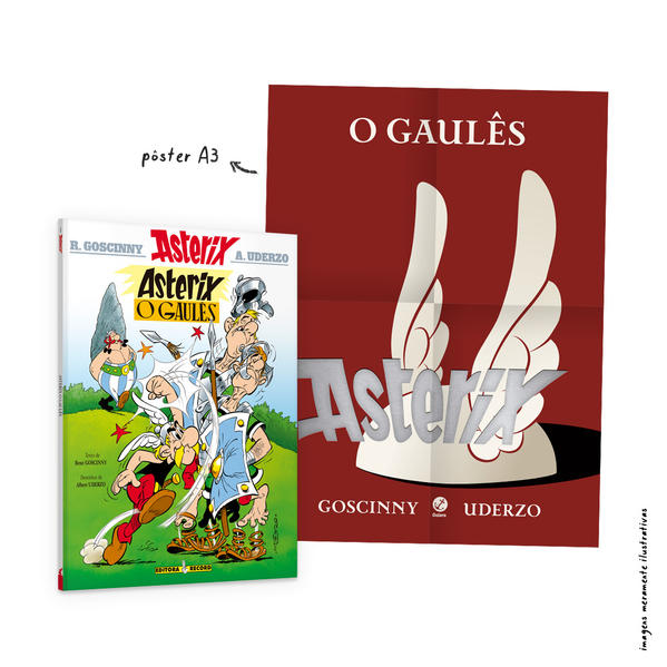 Asterix, O Gaulês (Nº 1 As aventuras de Asterix) - Acompanha pôster, livro de Albert Uderzo, René Goscinny