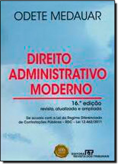 Direito Administrativo Moderno, livro de Odete Medauar