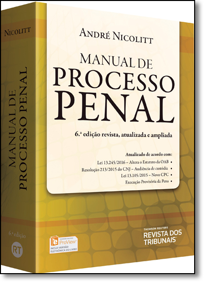 Manual de Processo Penal, livro de André Nicolitt