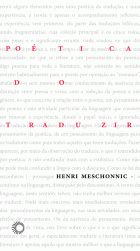 POÉTICA DO TRADUZIR, livro de Henri Meschonnic