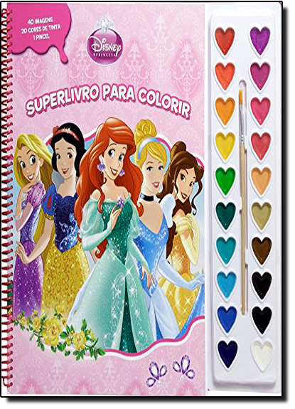 Princesas - Coleção Superlivro Para Colorir, livro de Phidal