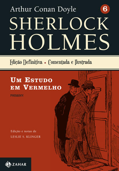 Um Estudo em Vermelho - Coleção Clássicos Zahar, livro de Arthur Conan Doyle