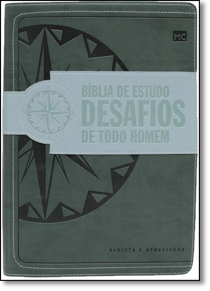 Bíblia de Estudo Desafios de Todo Homem - Capa Verde - Revista e Atualizada, livro de Stephen Arterburn