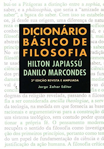 Dicionário Básico De Filosofia, livro de Danilo Marcondes, Hilton Japiassú