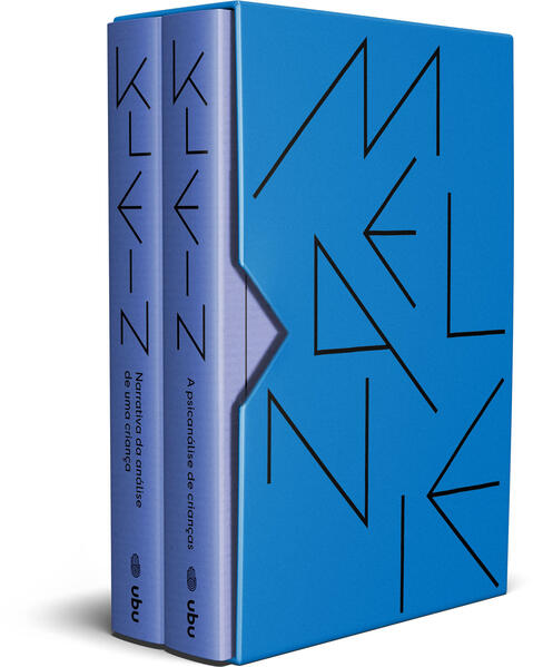 Obras Reunidas de Melanie Klein. Box 2 com 2 volumes: A psicanálise de crianças (1932) e Narrativa da análise de uma criança (1961), livro de Melanie Klein