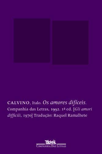 Os amores difíceis, livro de Italo Calvino
