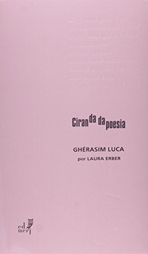 Ghérasim Luca, livro de Laura Erber