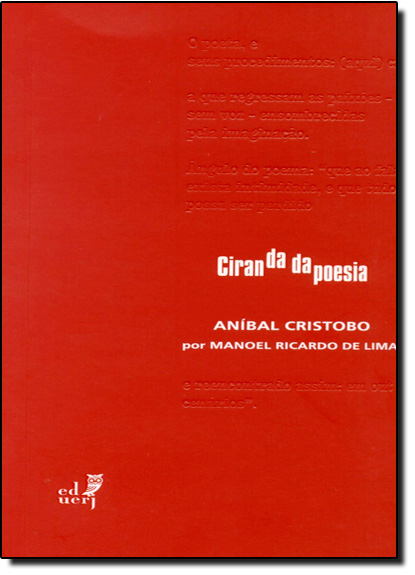 Aníbal Cristobo - Coleção Ciranda da Poesia, livro de Manoel Ricardo de Lima