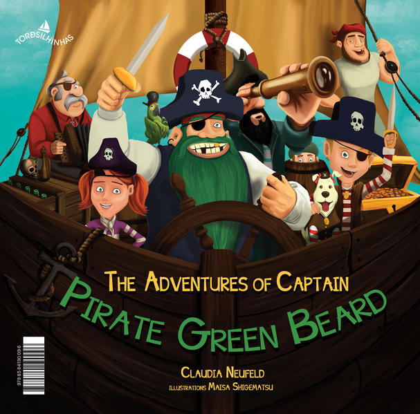 As aventuras do capitão pirata da Barba Verde, livro de Claudia Neufeld