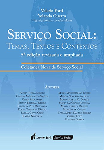 Serviço Social: Temas, Textos e Contextos, livro de Valéria Forti