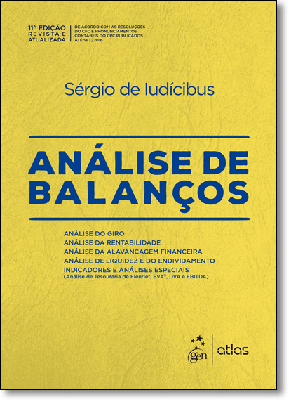 Análise de Balanços, livro de Sergio de Iudícibus