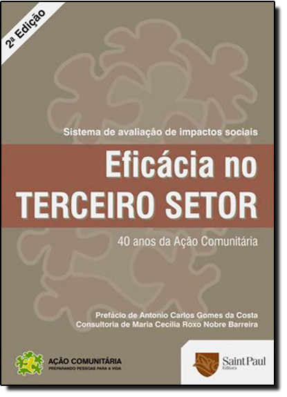 Eficácia No Terceiro Setor, livro de Maria Cecilia Roxo Nobre Barreira