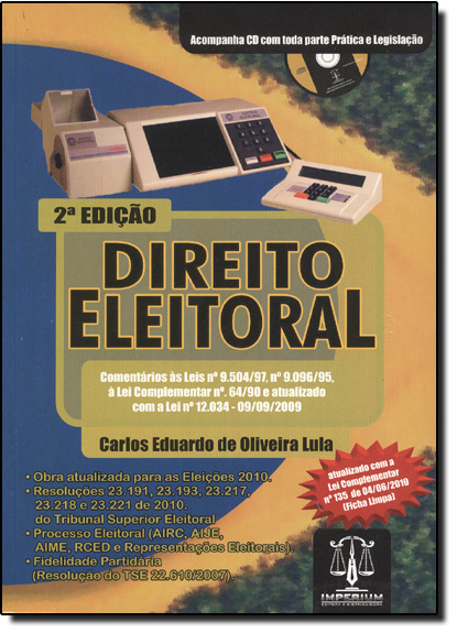 Direito Eleitoral, livro de Carlos Eduardo de Oliveira Lula