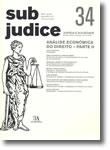 Sub Judice 34 - Análise Económica do Direito - Parte II, livro de Vários