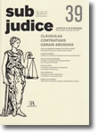 Sub Judice 39 - Cláusulas Contratuais Gerais Abusivas, livro de Vários